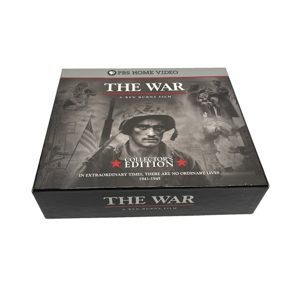PBS Home Video The War Collector's Edition 6 Disc DVD Set Ken Burns MISSING BOOK